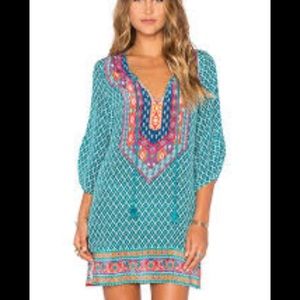 Urban Coco boho tunic dress in turquoise EUC size XL